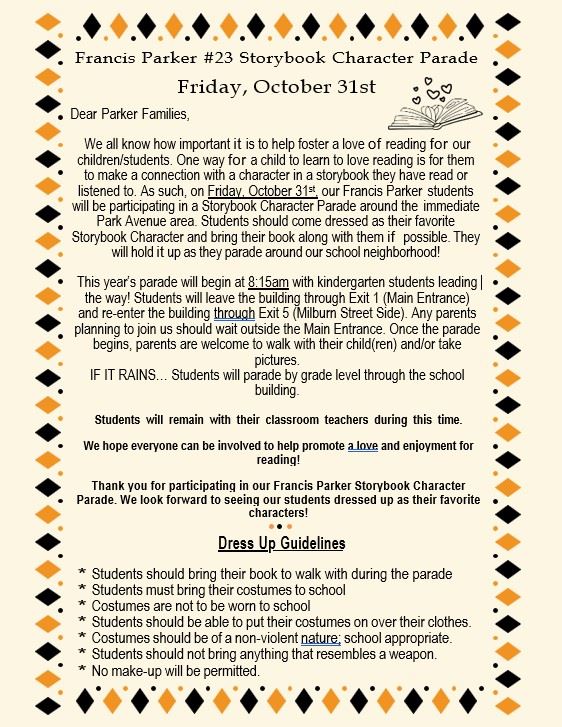 2025-2026 Character Parade